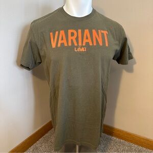 Marvel Loki "Variant" TVA Olive Green Short Sleeve Shirt